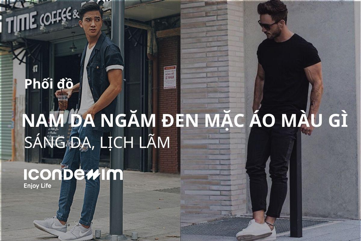 Hình ảnh nam da đen mặc áo màu sáng giúp tôn lên làn da