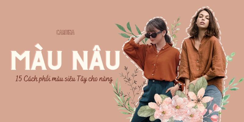 màu nâu be phối với màu gì