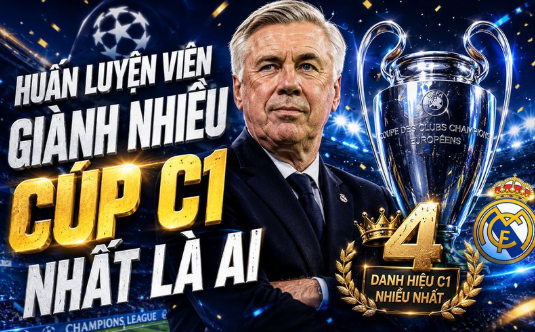 Huấn luyện viên giành nhiều cúp c1 nhất trong lịch sử bóng đá châu Âu 1 Huấn luyện viên giành nhiều cúp c1 nhất trong lịch sử bóng đá châu Âu